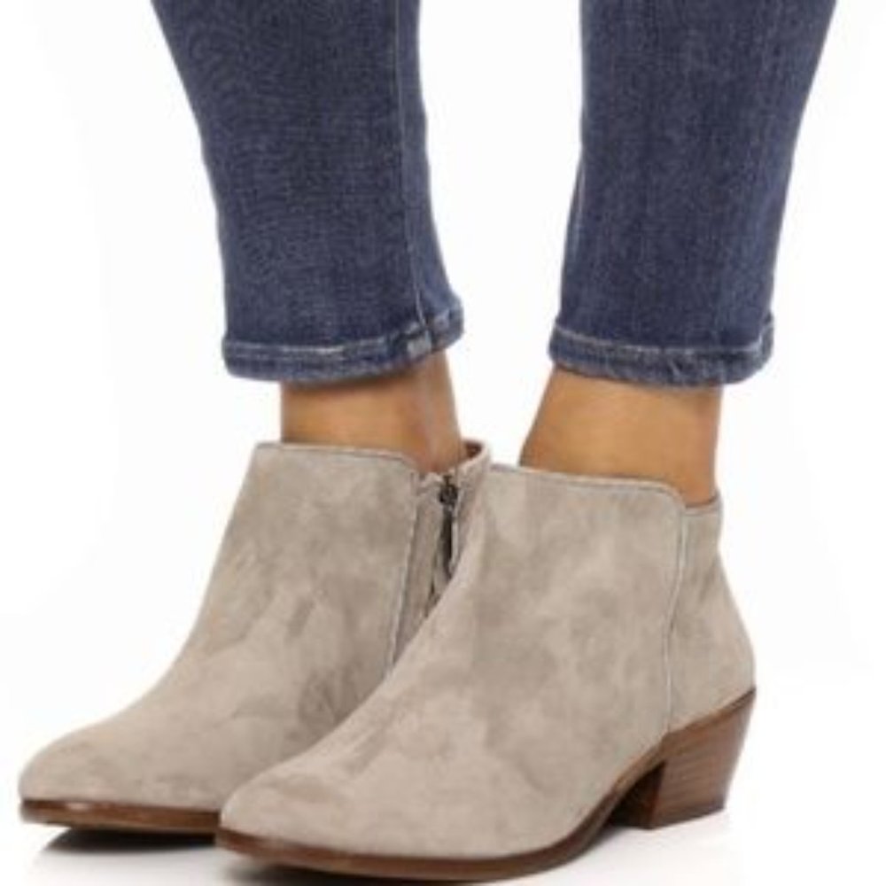 Sam Edelman taupe suede Petty booties